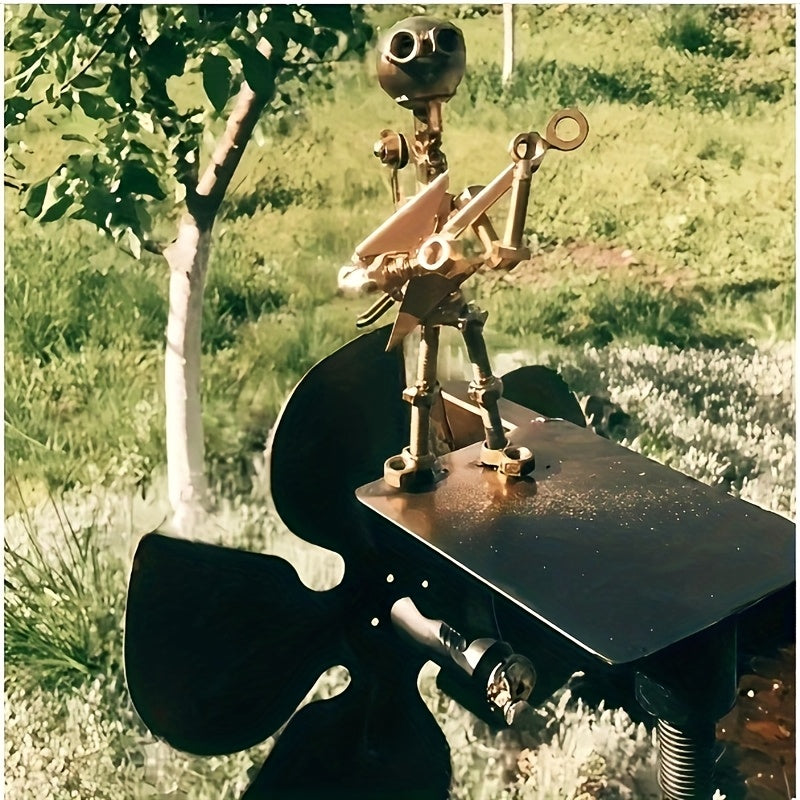 Handgjord Trummis Vindmölla i Metall