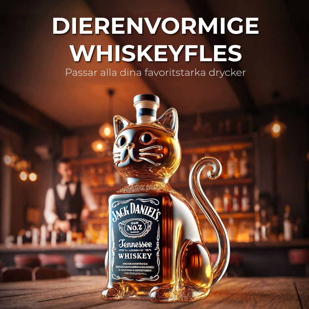 Djurformad Whiskeyflaska