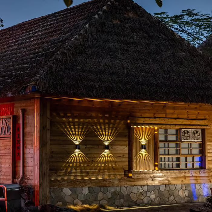 Vattentät Utomhuslampa med Solenergi