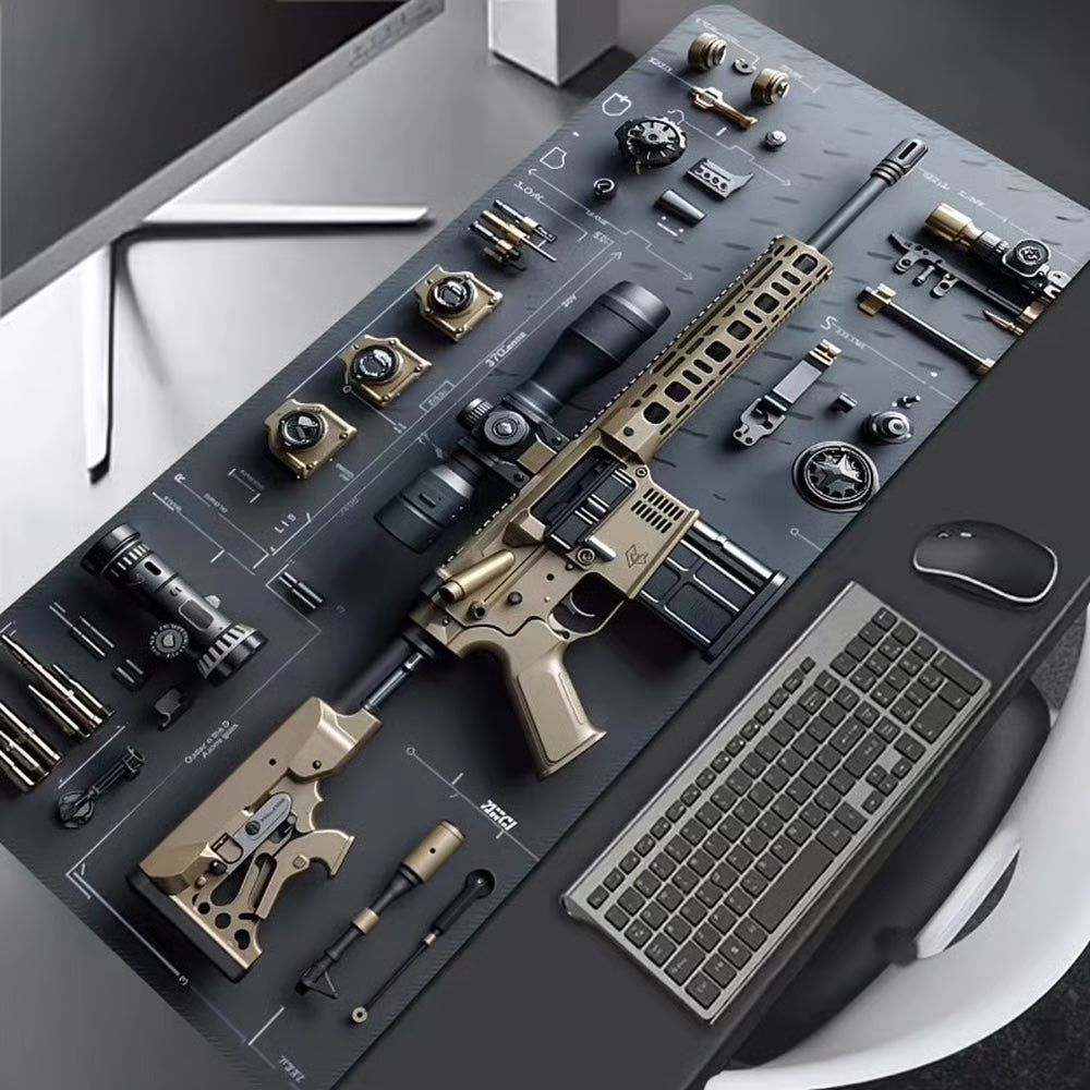 3D militär skrivbordsmatta