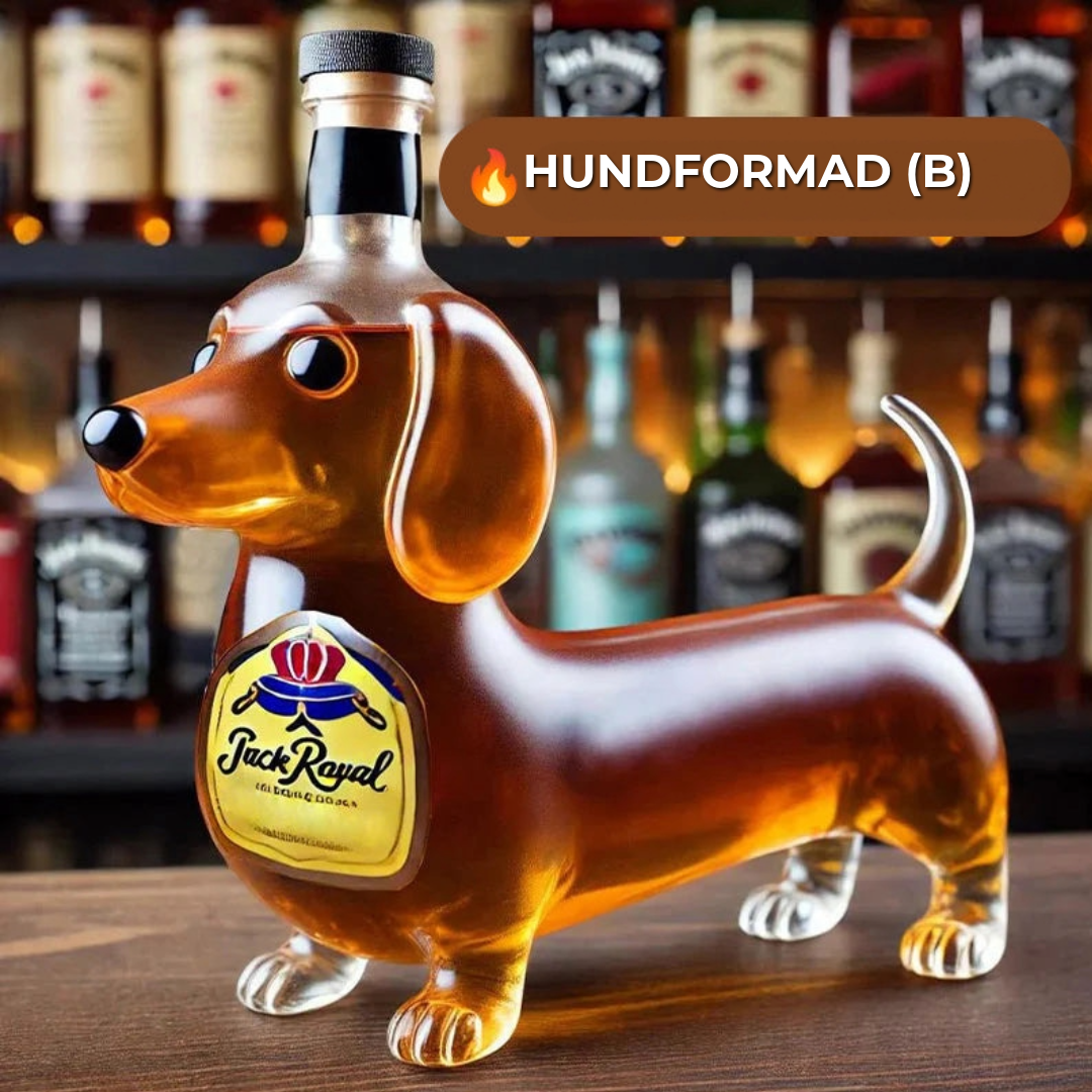 Djurformad Whiskeyflaska
