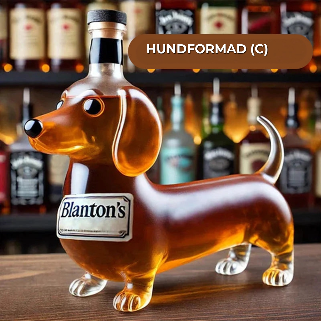 Djurformad Whiskeyflaska