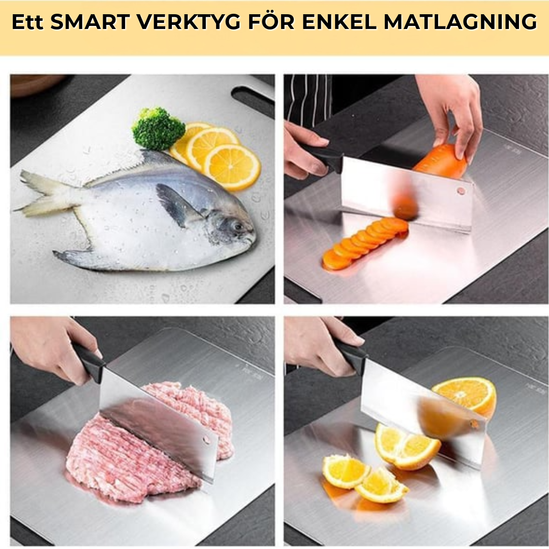 Skärbräda i rostfritt stål