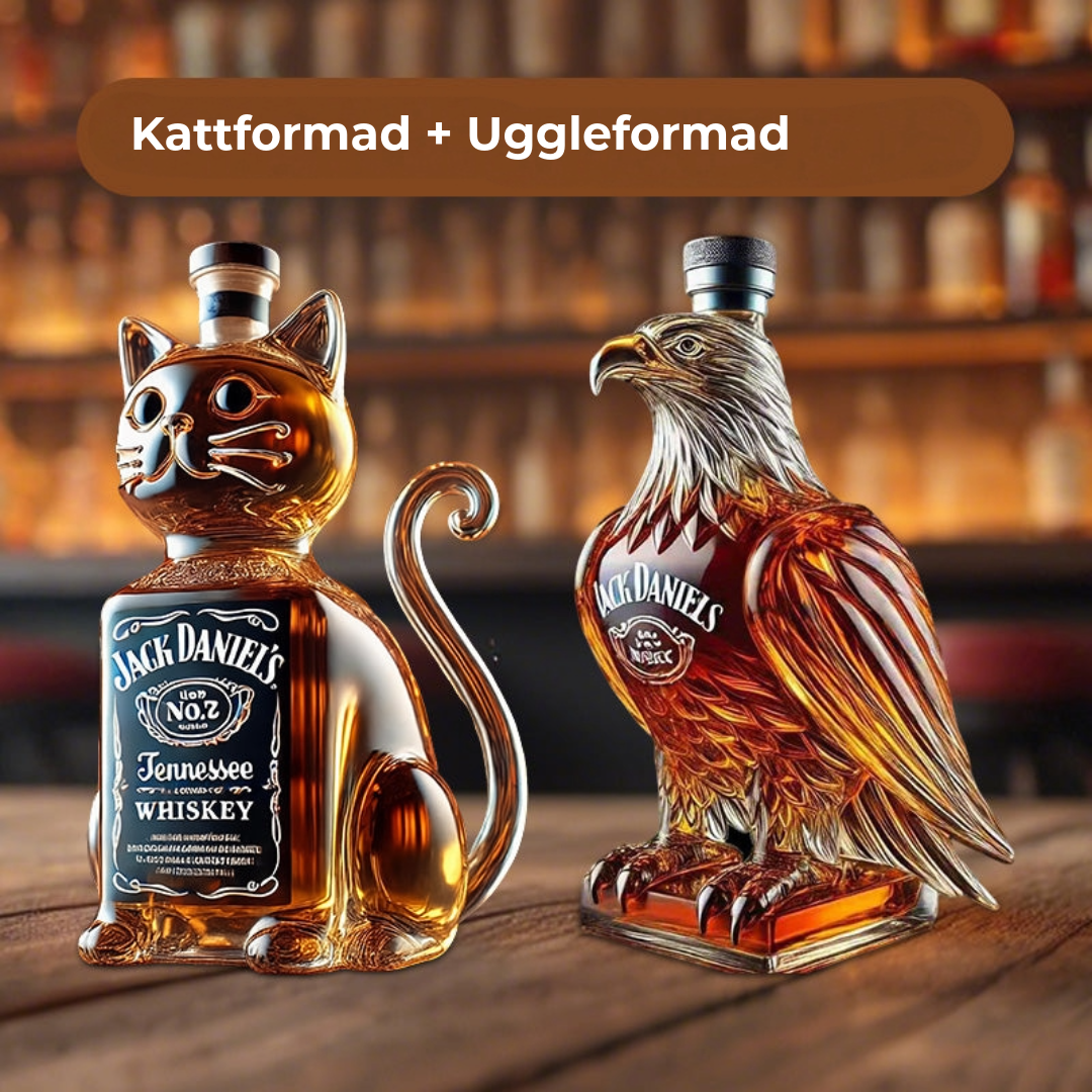 Djurformad Whiskeyflaska