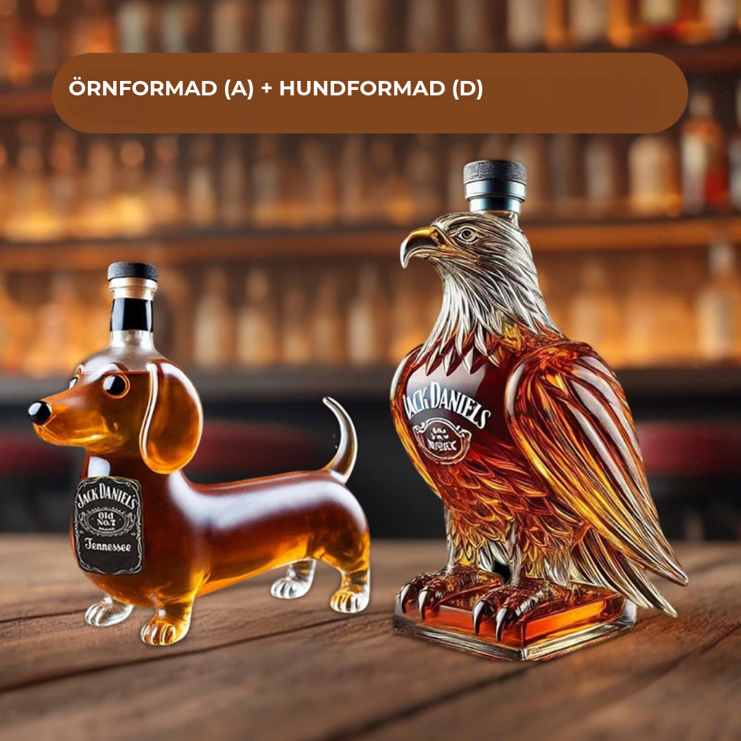 Djurformad Whiskeyflaska