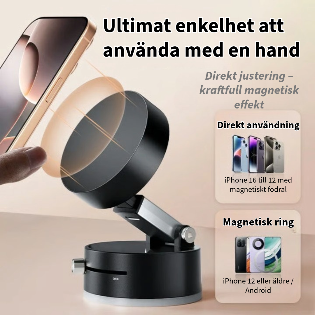 Vakuum Telefonhållare med Sugpropp