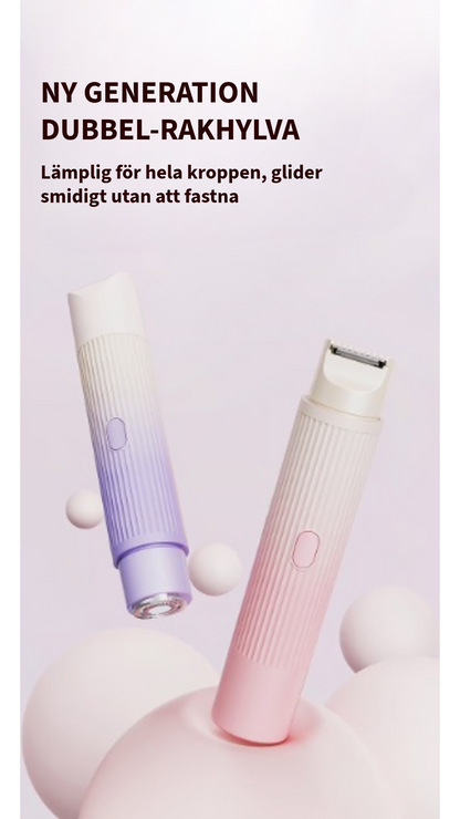 Bekväm 2-i-1 Rakhyvel för Kvinnor