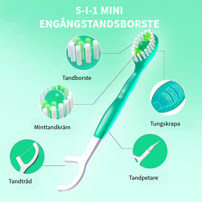 5-i-1 Mini-tandborste