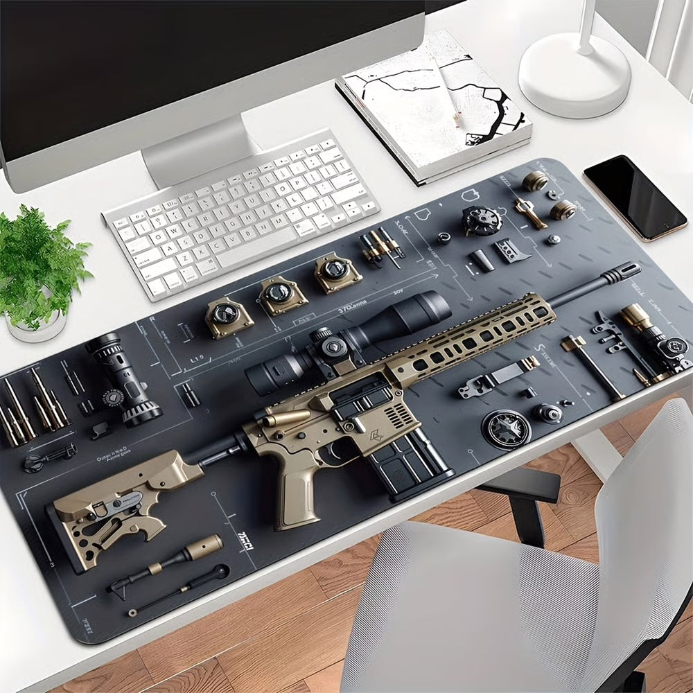 3D militär skrivbordsmatta