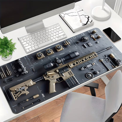 3D militär skrivbordsmatta