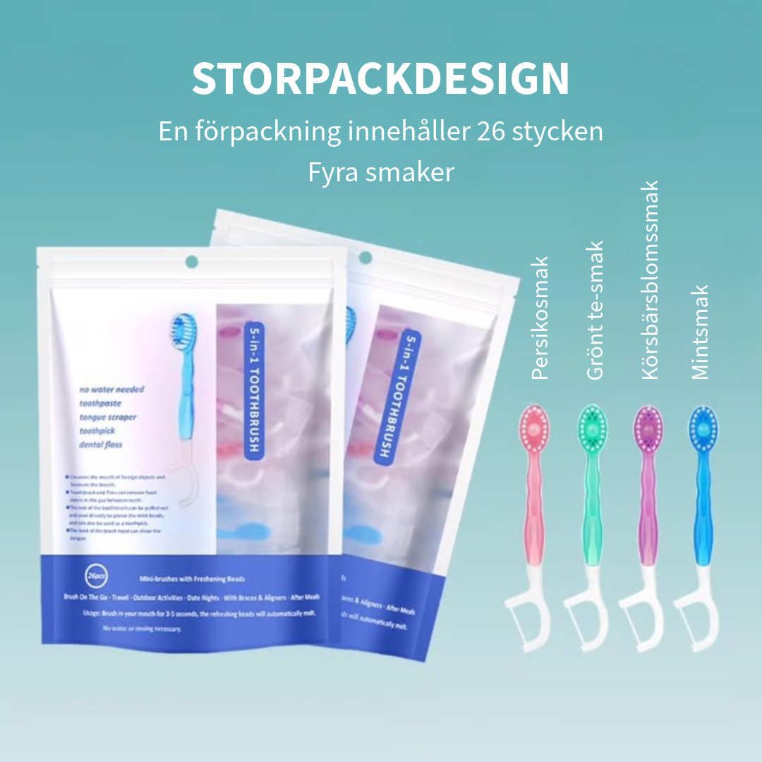 5-i-1 Mini-tandborste