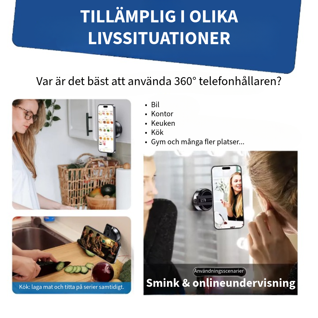 360° telefonhållare