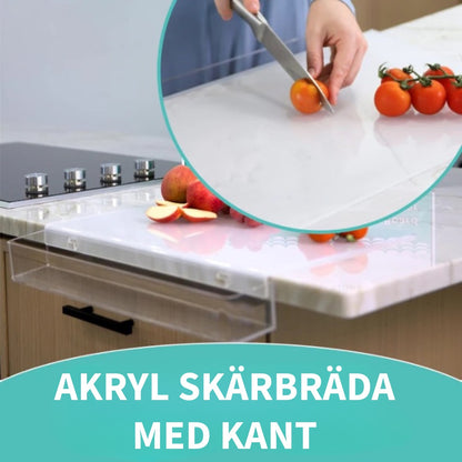 Akryl Skärbräda med Kant