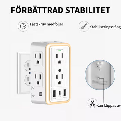 Grenuttag med Överspänningsskydd
