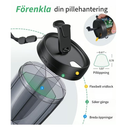 6-delad Medicinflaska