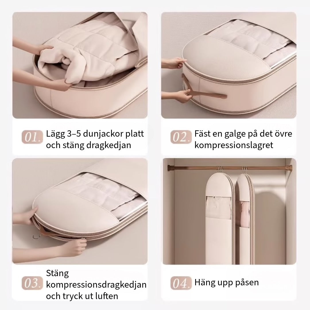 Platsbesparande Klädpåse