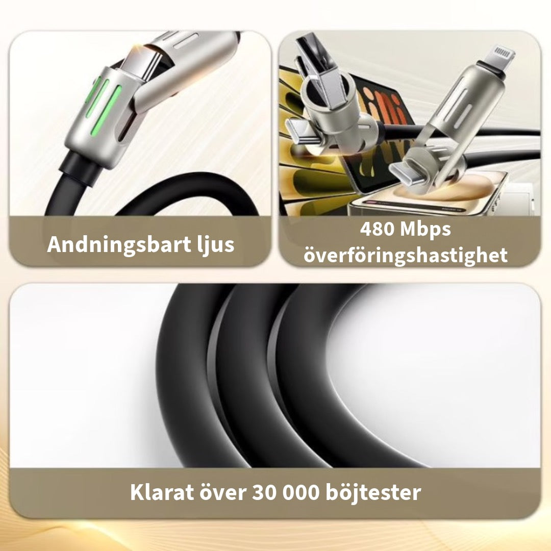 4-i-1 Laddkabel