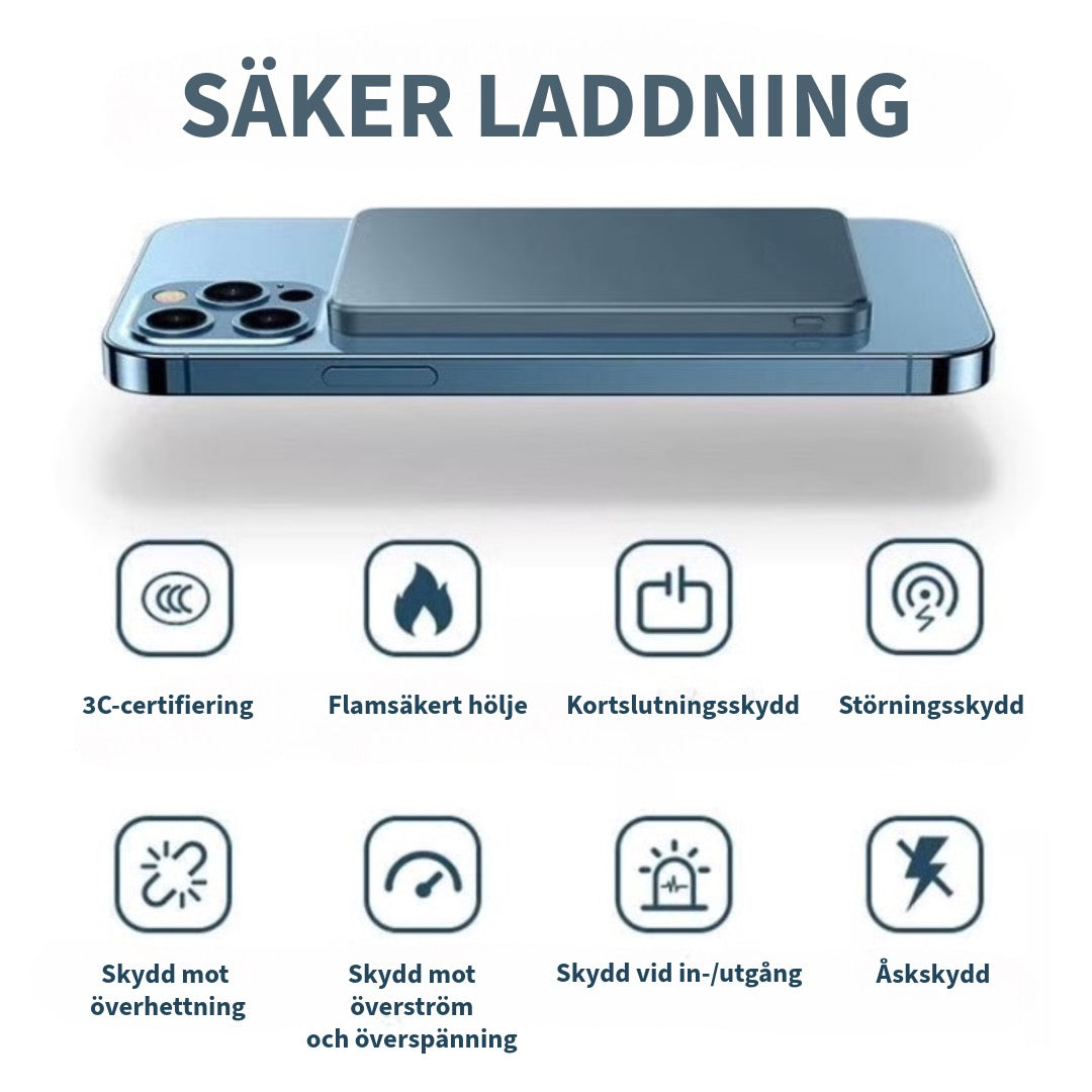 Magnetisk fast-charging Powerbank
