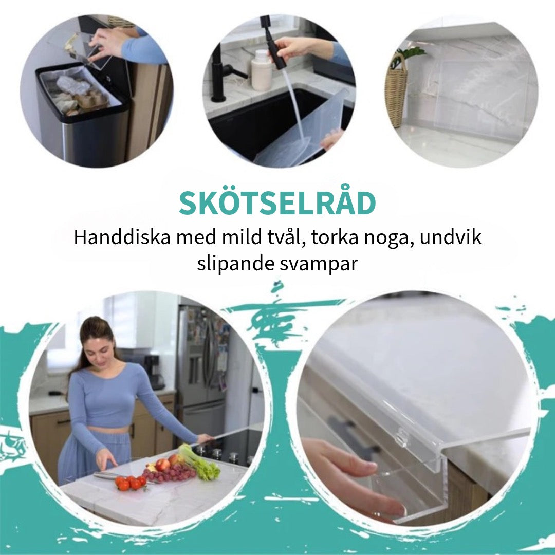 Akryl Skärbräda med Kant