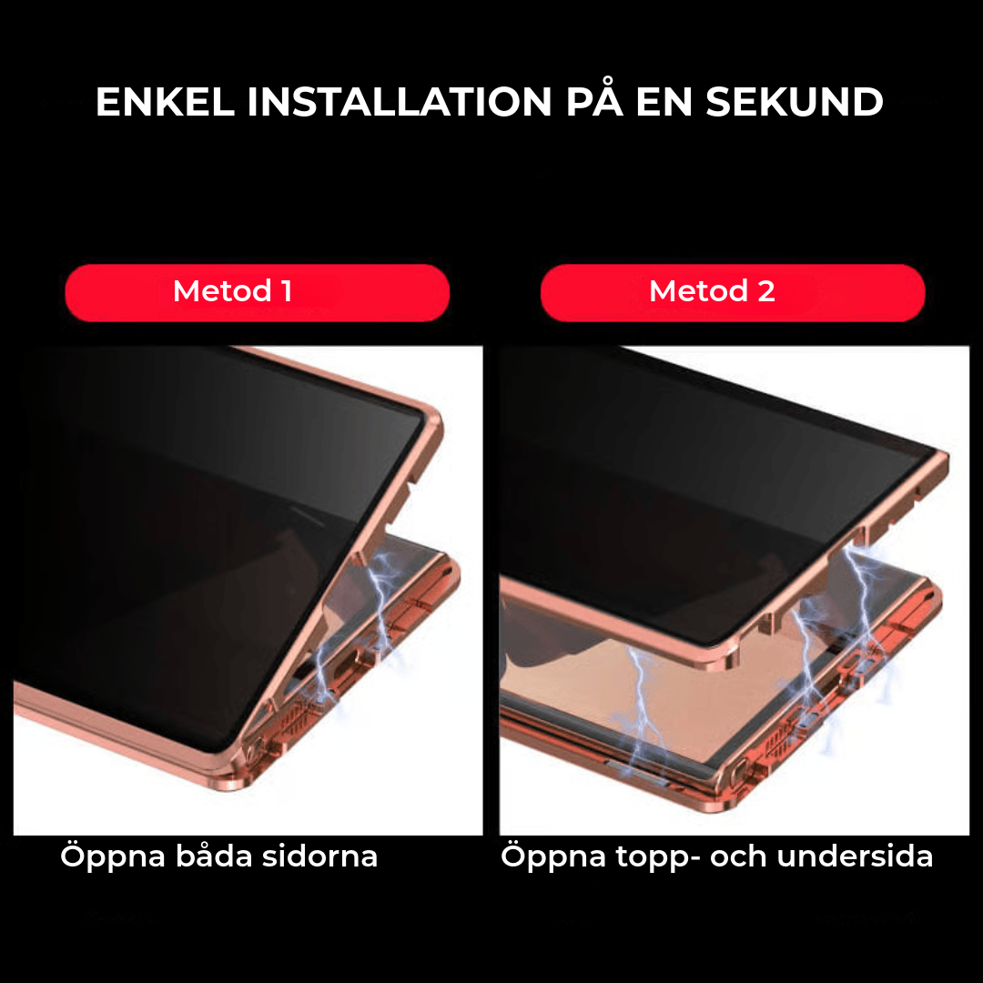 Dubbelsidigt mobilskal