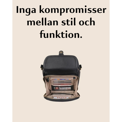 Multifunktionell läderväska