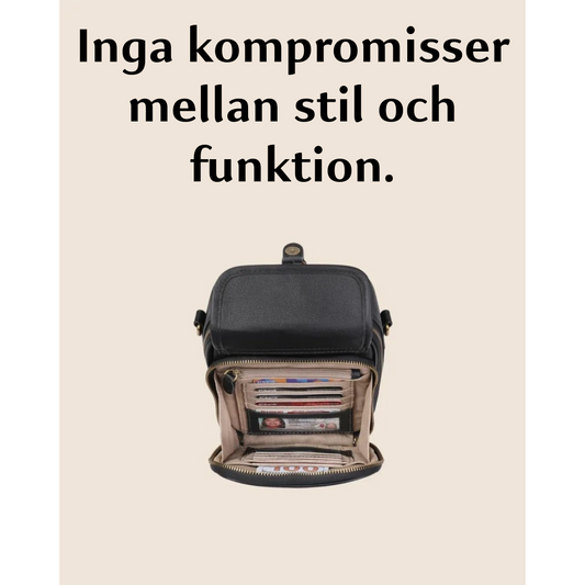 Multifunktionell läderväska