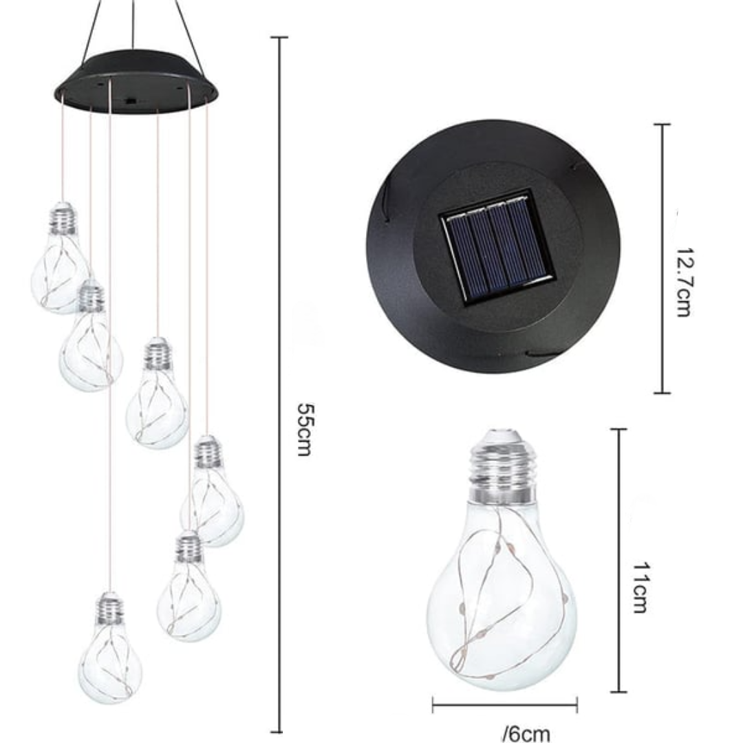Färgglada LED-sollampor