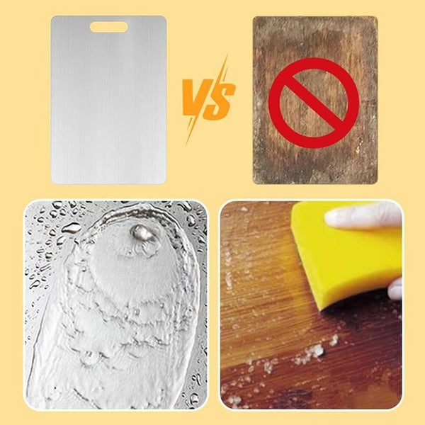 Skärbräda i rostfritt stål