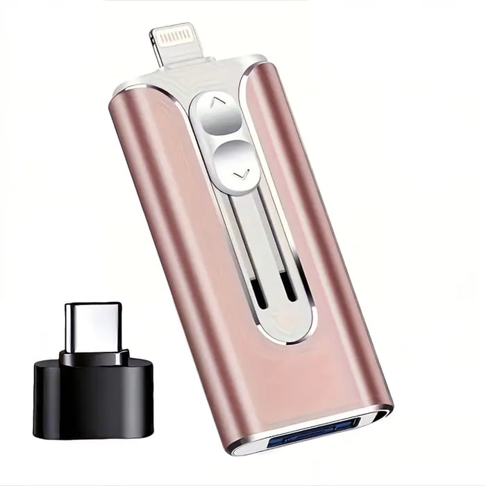 Professionell Flash-enhet med USB-C-adapter