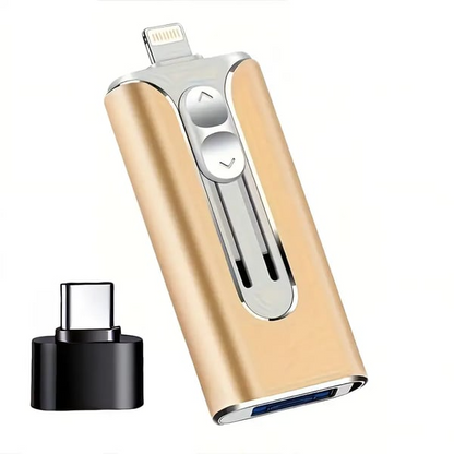 Professionell Flash-enhet med USB-C-adapter