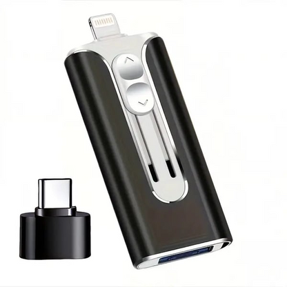Professionell Flash-enhet med USB-C-adapter