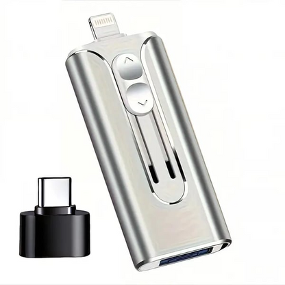 Professionell Flash-enhet med USB-C-adapter