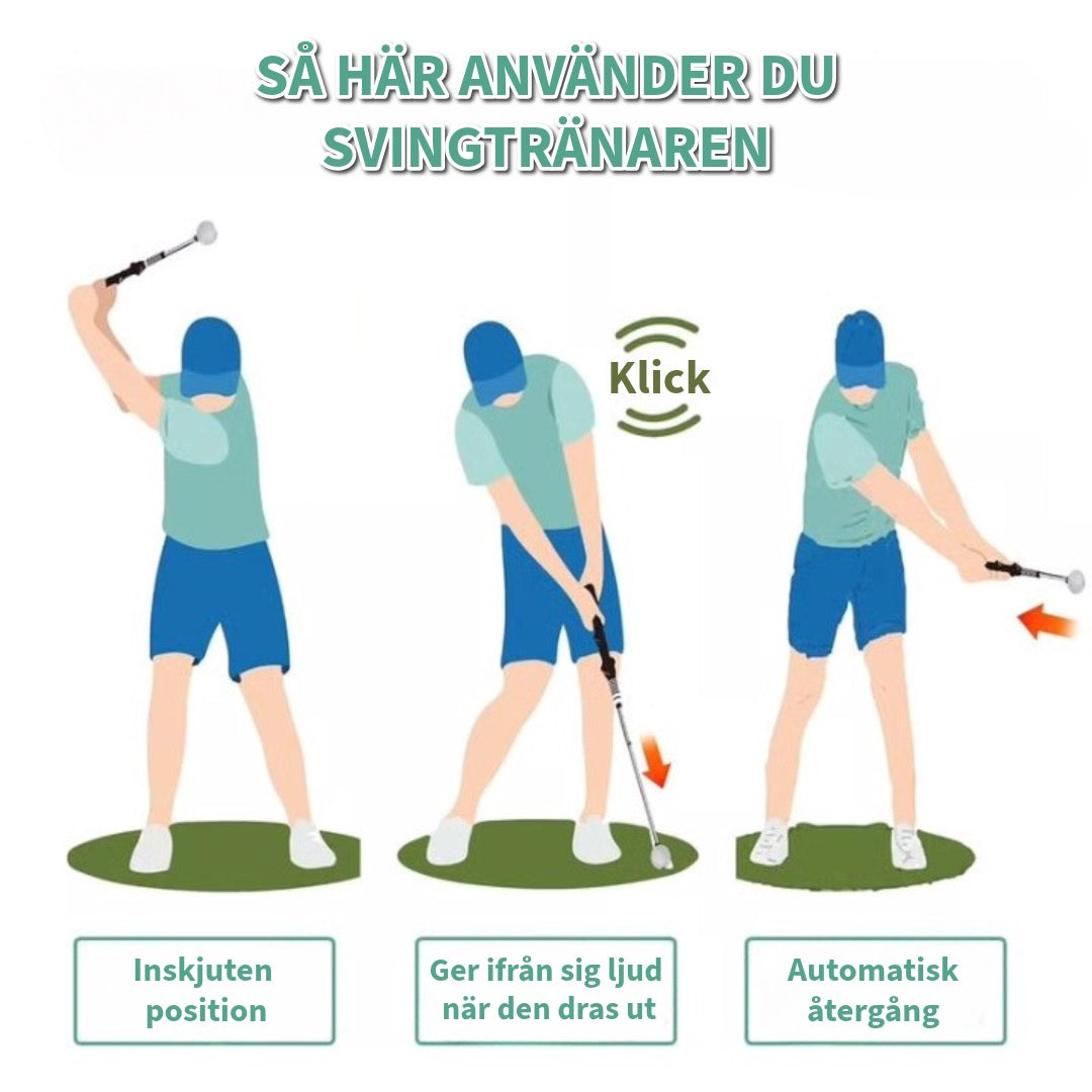 Teleskopisk Klubba, Utdragbart Golfträningshjälpmedel