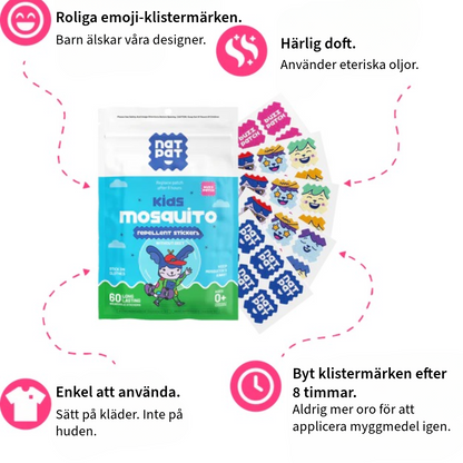 Myggavvisande Klistermärken